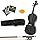Mendini 14-Inch MA250 Varnish Solid Wood Viola with Case, Bow, Rosin, Bridge and Strings
