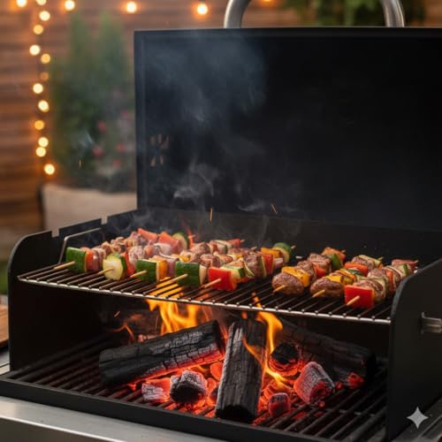 Image of Charcoal Briquettes| All Natural Long Lasting Coal for Barbecue| Coal for Cooking & Grilling| BBQ Koila for Camping & Cooking| Long Burning Koyla for Home, Garden & Outdoor Use 1 KG