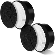 LV-H132 Replacement Filter Compatible with LEVOIT LV-H132 Air Puifier, 3-in-1 High-Efficiency Activated Carbon Filter, Part # LV-H132-RF, 2 Pack