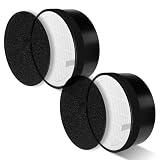 PETOX LV-H132 Replacement Filter Compatible with LEVOIT LV-H132 Air Puifier, 3-in-1 High-Efficiency Activated Carbon Filter, Part # LV-H132-RF, 2 Pack