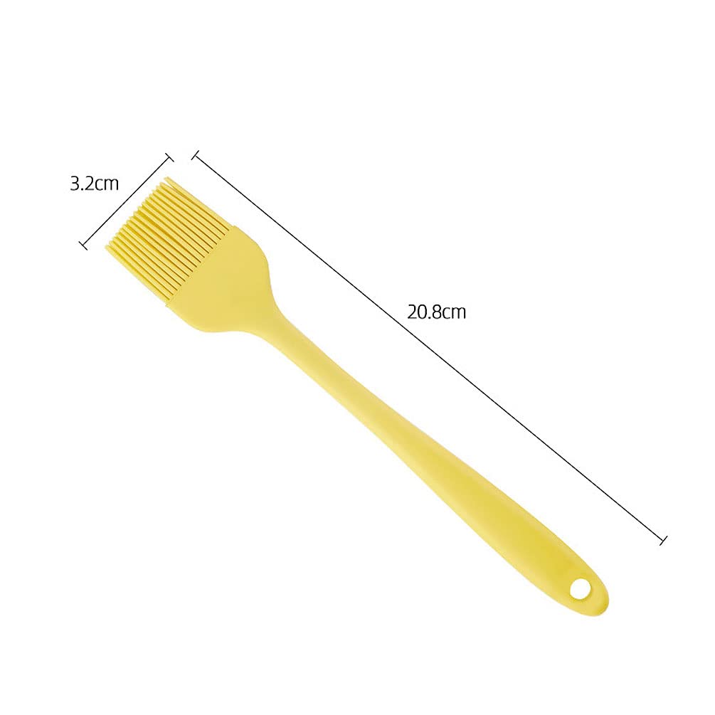 Okari 160905X3 Lot De 3 Pinceaux À Badigeonner En Silicone Résistant À La Chaleur Compatible
