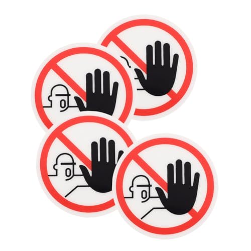 Autocollants avertissement de machine de sécurité PVC | 16 pièces - 4