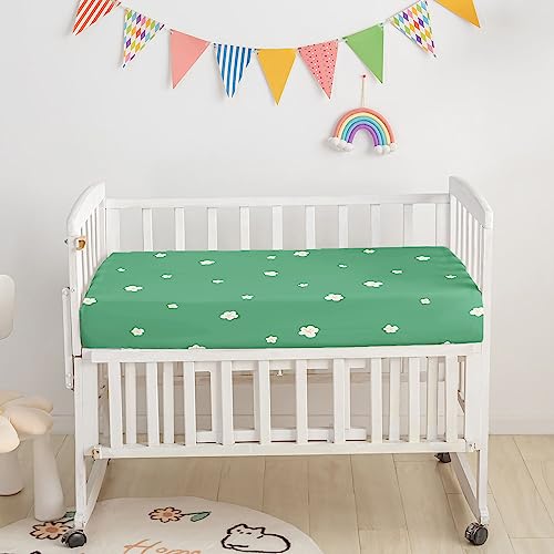 Image of 3pcs Watercolor Grey Orange Cat Rabbit Printed Nursery Bedding Set - Crib Comforter, Sheet, Skirt for Baby Boys or Girls