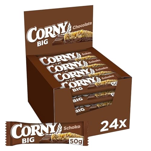 Müsliriegel | Corny BIG | Schoko | Mit Erdnüssen und Schoko | Großpackung 24x50g Müsliriegel | Corny BIG | Schoko | Mit Erdnüssen und Schoko | Großpackung 24x50g