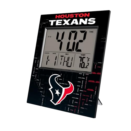 Houston Texans Quadtile Digital Desk Clock
