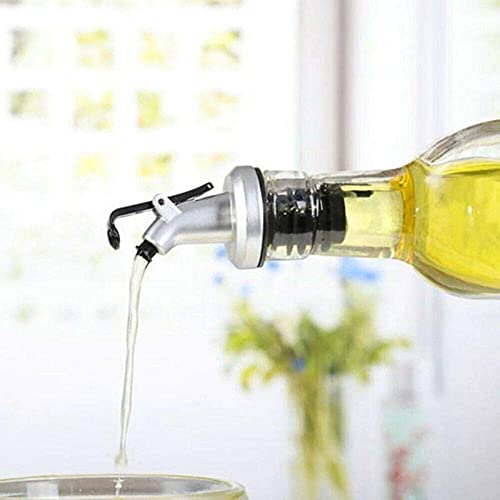 Image of Glass Olive Oil Vinegar Dispenser Gravy Boat Kitchen Oil Bottle Stainless Steel Leak-Proof Soy Sauce Vinegar Storage, Oil Bottle, Oil Dispenser, Oil Dispenser for Kitchen, 550ml (6)
