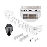 Cooker Guard Child Safety Lock, 45 to 70 cm extendable, in White, Set with Oven Door Baby Safety Lock, Cooker Guard Grid with hinged Side Wings, Foldable and stowable, hob Cover