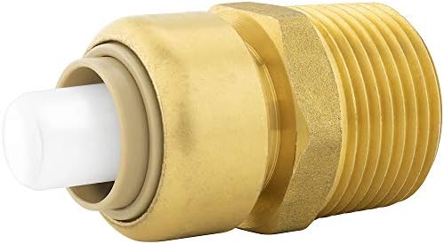 Jones Stephens C77420LF 1/2" x 3/4" MPT PlumBite Push On Reducing Adapter, Bag of 1