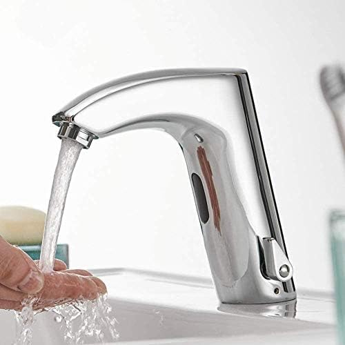 Kitchen Taps Bathroom Faucet Electric Automatic Sensor Non-Contact Sink Basin Battery Power Hot and Cold