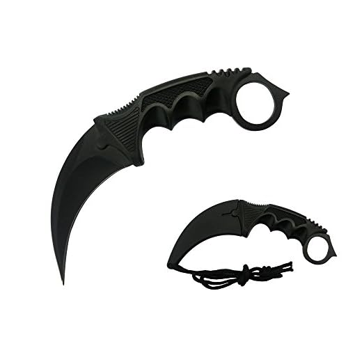 CSGo Doppler Tactical Combat Karambit Neck Knife Fixed Blade Claw Counter Strike