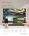 TCL C1 Smart Projector 4K Support, Google TV & Netflix Officially Licensed, WIFI and Bluetooth, Auto Focus Keystone, Native 1080p, Dolby Audio, 285° Portable Mini Projector for Home Theater