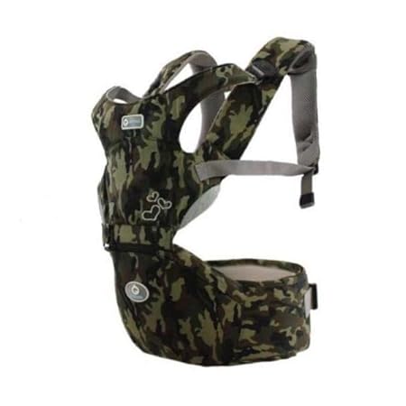 Aiebao Four Season Hipseat Baby Carrier 0-36M Multiple Ergonomic Baby Carrier 6608 / from Birth to 36 Months / 3.5 kg to 20 kg max/Hip seat (MILITARY)