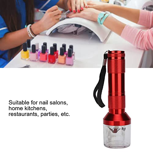 Nail Powder Mixer, Electric Aluminum Grinder Spices Crusher Grinder Cracker Nail Powder Mixer Blender Nail Powder Grinding Machine Tool Portable Chopper Fine Grinders For Home Kitchen Nail Salon(Red) #TOP2
