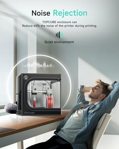 Bambu Lab A1 Mini 3D-printer behuizing, met LED-light en constante temperatuur, 460 x 460 x 550 mm - Afbeelding 4