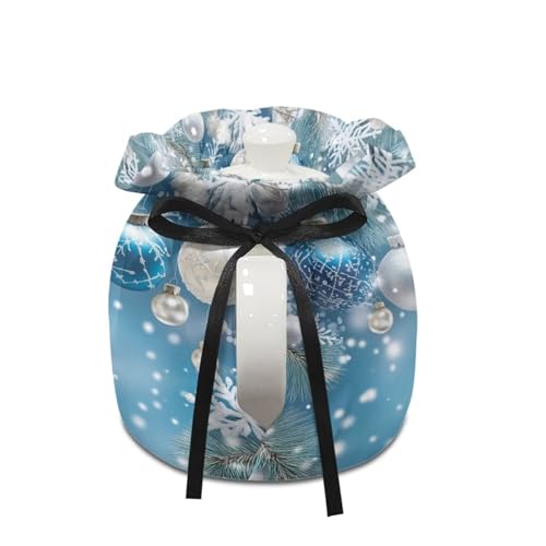 Image of Snowflake Print Tea Cosy for Tea Pot Happy New Year Teapot Cozy Insulated Kitchen Tea Pot Dust Cover, Stain Resistant Washable Tea Pot Cover Keep Warm Teapot Cozies