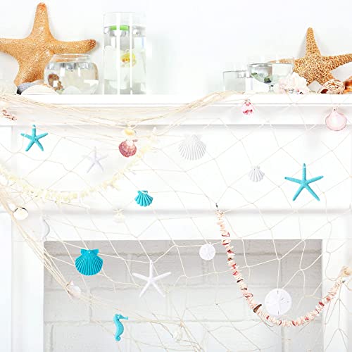 26 Pcs Resin Starfish Ornaments, Decorations, Sand Beach Ocean Themed Christmas Ornaments Seashell Decor For Christmas Tree Home Wedding #TOP6