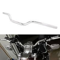 Guidon Moto Universel 22mm Noir Pour XL 883 1200 Custom Chopper Softail - Design Rétro