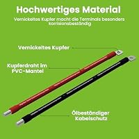 Offgridtec 2m Batteriekabel 35mm² M8 Öse zu Schraubklemme, flammwidrig – Ansicht 5