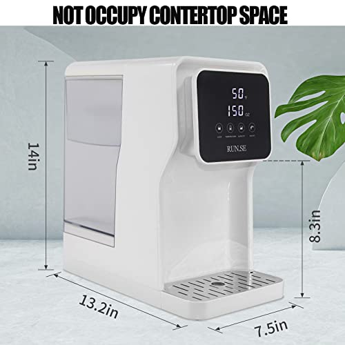 Tabletop Instant Hot Water Dispenser With Filter - Run.se Countertop Water Warmer Electric Kettles With 5 Adjustable Temperature & 4 Volume, For Home And Office (4.5L) #TOP7