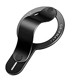 GripMate for MagSafe Mobile Ring - Removable Magnetic Stand - Comfortable Finger Grip for iPhone 16/15/14/13/12, All Smartphones, MagSafe Accessories, Black