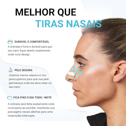 Dilatador Nasal Magnético - Aumente a Entrada de Oxigênio, Reduza o Ronco, Melhore a Qualidade do So