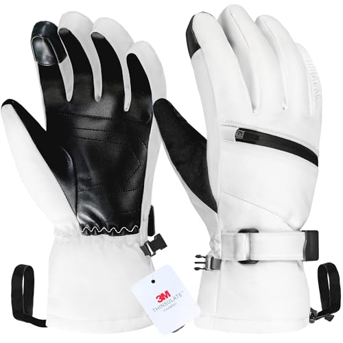 Unigear Guantes de esquí para Hombre y Mujer, Impermeables y Anti...