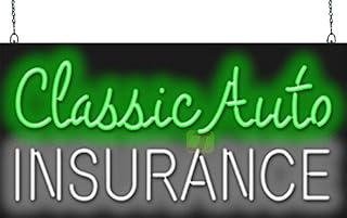 Classic Auto Insurance Neon Sign