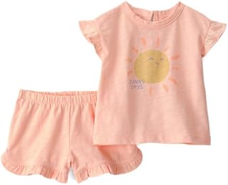 Carter's Baby Girl 3-Piece Clothing Set | Lightweight Short Sleeve Top Bodysuit and Shorts | Comfortable Casual Wear Outfi... Price In India