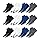 KOPNHAGN Chaussettes Basses Homme 43-46 47-49 Femme 35-38 39-42, Lot de 12 Paires (EU 43-46, Multicolore)