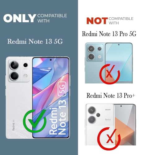 Image of Jkobi Shockproof Crystal-Clear Back Cover for Redmi Note 13 Pro (Anti Yellow Case | Drop & Camera Protection | Hard Polycarbonate)
