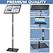 Podium Stand, Lecterns & Podiums, Acrylic Podium, Portable Podium Stand, Adjustable Angles with Metal Base, Podium for Classroom, Church, Weddings, Speech (Black)