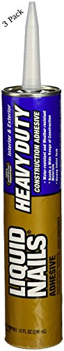 Liquid Nails LN903 10-Ounce Heavy-Duty Liquid Nails Construction Adhesive (3 Pack)
