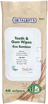Dr. Talbot's Eco Bamboo Baby Tooth and Gum Wipes