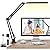 ZTree LED Desk Lamp, Desk Light for Home Office, Adjustable Table Lamp with Clamp, 3 Color Modes 10 Brightness Levels LED Lamp with Memory Function