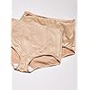 Bali-Womens-Jacquard-Mesh-Tummy-Panel-Firm-Control-Shapewear-Brief-2-Pack-Fajas-DFX710 Bali womens Jacquard Mesh Tummy Panel Firm Control 2-pack Fajas Dfx710 shapewear briefs, Nude/Nude Deluster, 3X-Large US