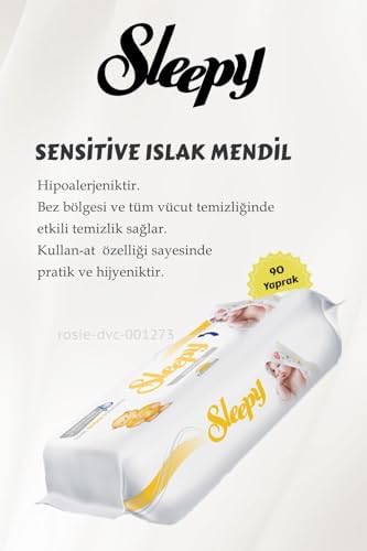 12 AL 11 ÖDE Sleepy Sensitive Islak Mendil 90'Lı ve ROSIE - Görsel 2