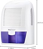 Pro Breeze Dehumidifier 1500ml Portable Air Dehumidifier for Damp, Mould, Moisture in Home, Kitchen, Bedroom, Caravan, Office, Garage, Bathroom, Basement - Image 9