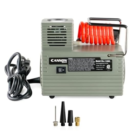 Cannon Sports Electric Ball Inflator Pump for Exercise Balls with Needle & Gauge