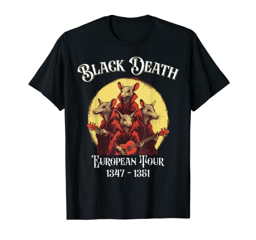 Gira europea de Black Death Plague Doctor Camiseta