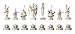 USAOPOLY Nightmare Before Christmas 25 Years Collector's Chess Set | 25th Anniversary Collectable Piece Figures Set 32 Custom Sculpt Nightmare Before Christmas Movie Characters