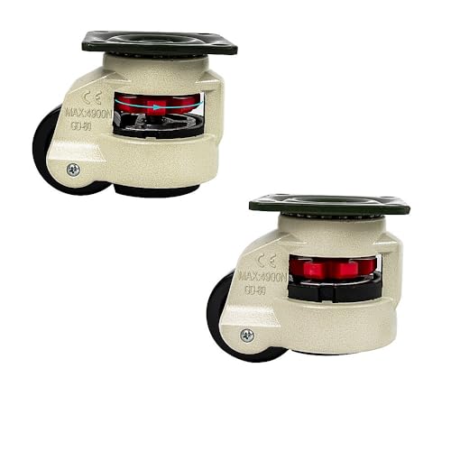 Leveling Casters Swivel Workbench Adjustable Wheel 1000KG Retractable 4PCS