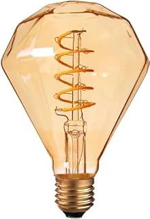 Diamond Vintage Edison LED Light Bulb 4W, E27 Screw Bulb Retro Old Fashioned LED Filament Glass Antique Lamp Makes Beautiful Design (Diamond)