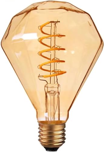 LEDSone Vintage LED Diamond Light Bulb, Warm 2700K, E27, 4W, 1 Pack