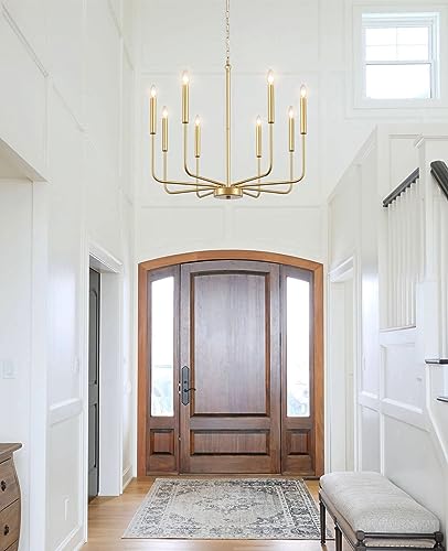 Lasenchoo D0070-8-PG Gold Chandelier Light Fixture thumb #4