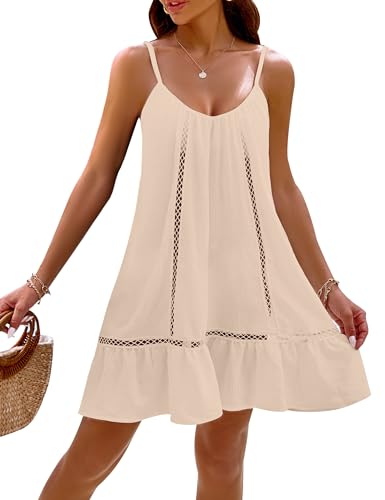 Image of Blooming Jelly Womens Bathing Suit Cover Up Swim Beach Dresses Cover Ups Spaghetti Straps Swimsuit Coverups 2026