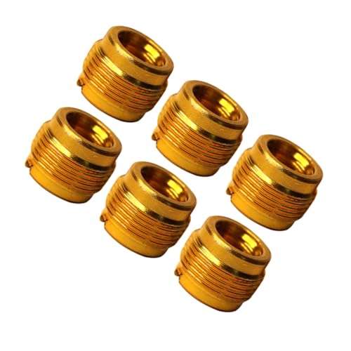 NOLITOY 6 Piezas Tuerca de soporte de micrófono accesorios para soporte de micrófono Hierro Dorado