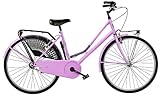 MOVIMENTO CENTRALE: SFERA BICI MISURA 26 DONNA DA PASSEGGIO OLANDESINA MODERNIZZATA FEMMINILE DA città OLANDA BICICLETTA CITY SENZA CAMBIO 1V MADE IN ITALY ART. OL26 (ROSA)