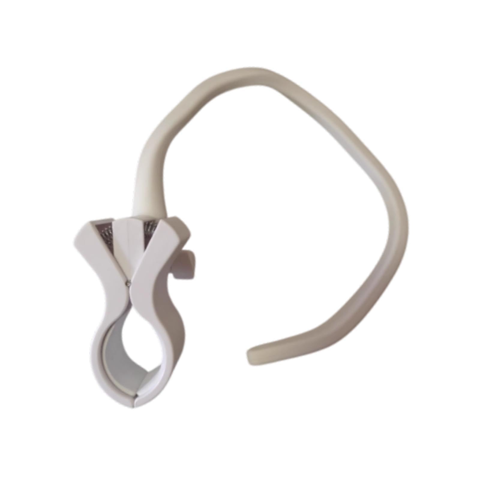 Bothyi Hanging Neck Hair Dryer Holder, Portable Sturdy Adjustment Blow Dryer Holder Neck Bracket, White