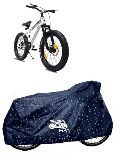 Image of Waterproof Blue Bicycle Cover - Dustproof, UV Resistant Cycle Cover Blue
