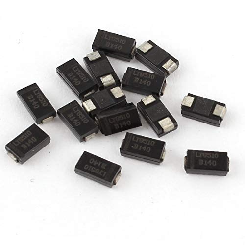 Image of NEW LON0167 15 Pcs B140 DO-214AC Schottky Barrier Rectifier Diodes 60V 1A(15 Stück B140 DO-214AC Schottky-Gleichrichter-Dioden 60-V 1A